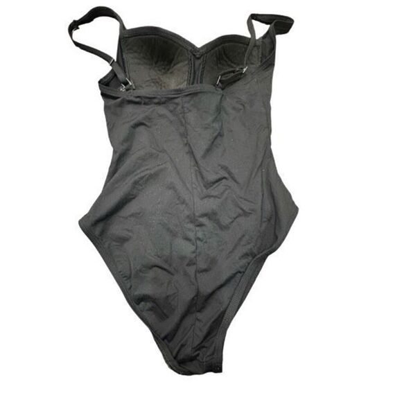 LA BLANCA BY ROD BEATTIE Island Goddess Sweetheart One Piece Black Swimsuit Bath - Picture 4 of 4